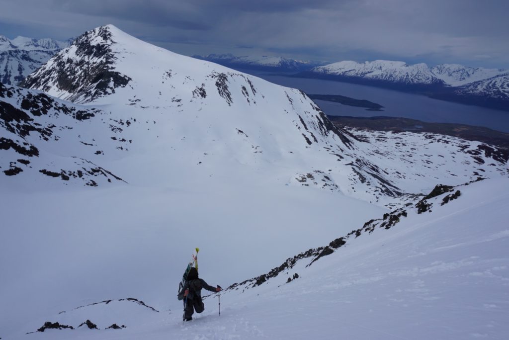 Putting in a solid boot pack for additional climbs 