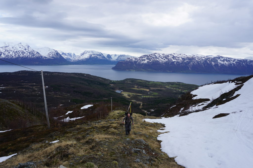 Dry Trail Approach into the Lyngen Alps