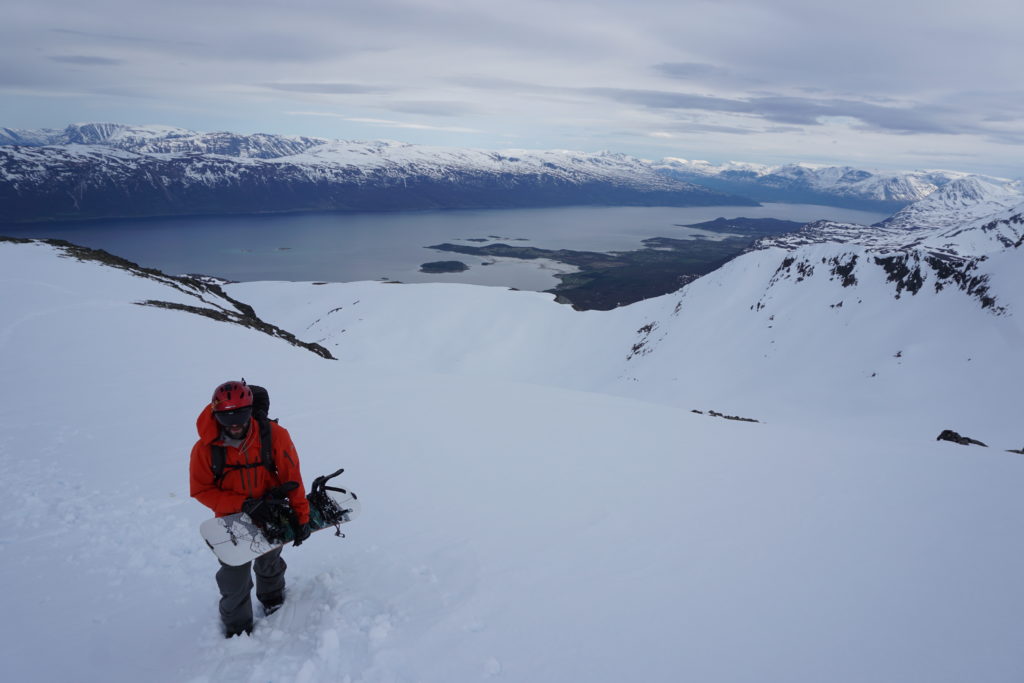 Ben enjoying gaining the ridge