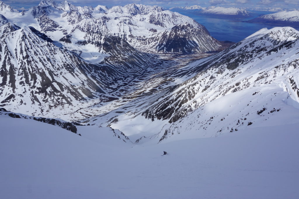 The north face of Istinden in Prime conditions