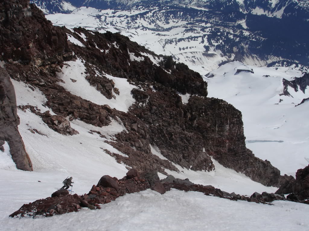 The upper section of the Furher Thumb in mount Rainier National Park