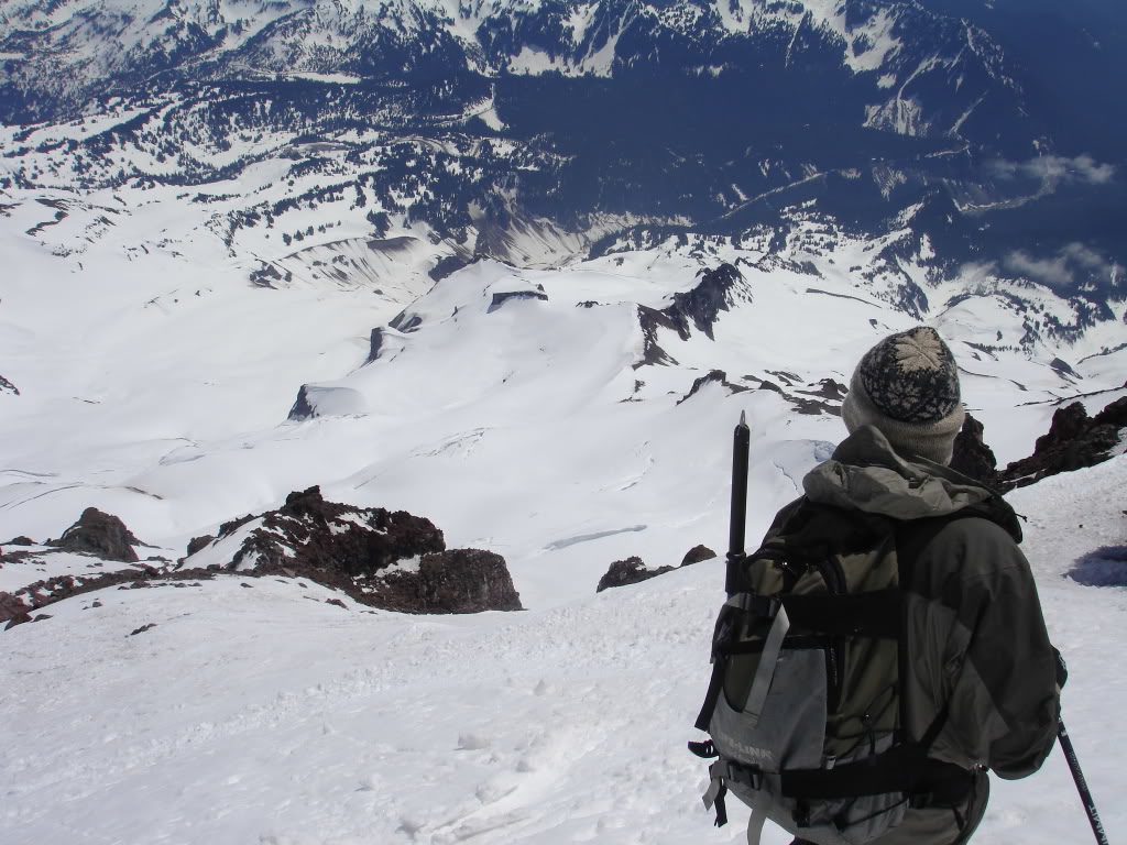 Looking at the enterance to the Furher Thumb in mount Rainier National Park