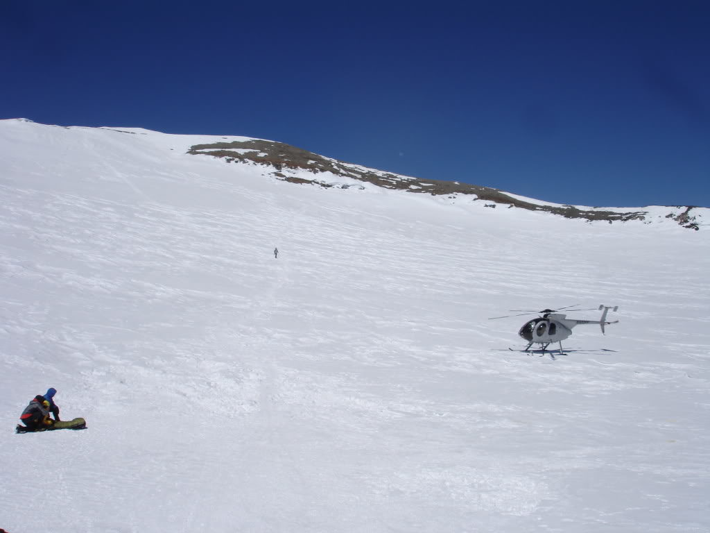 Busy day on the summit of Mount Rainier