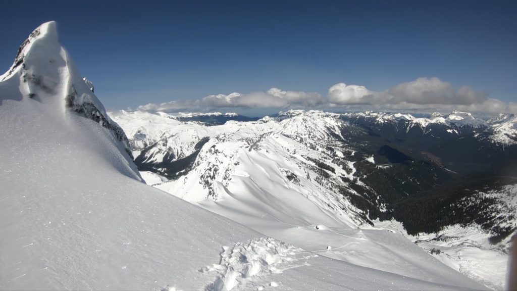 Resting on top of Whinnie Slide on Mount Shuksan