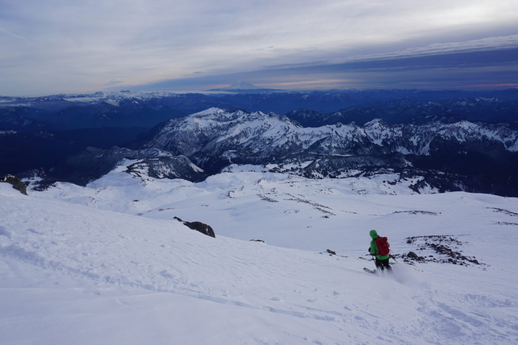 Traversing onto the Paradise Glacier