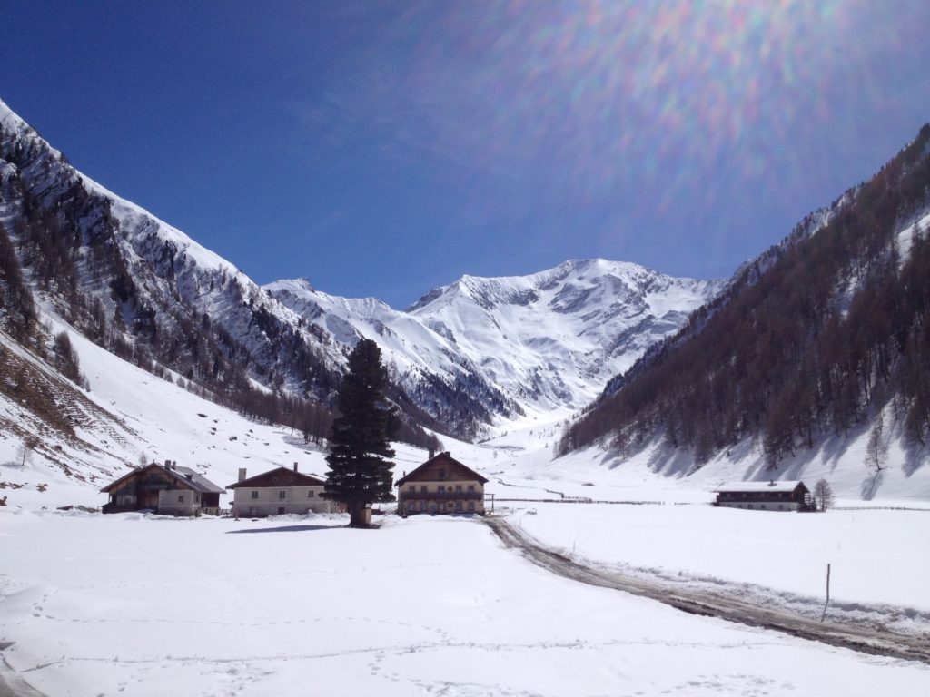 Driving up to another place to go ski touring in Austria on the Italian Border