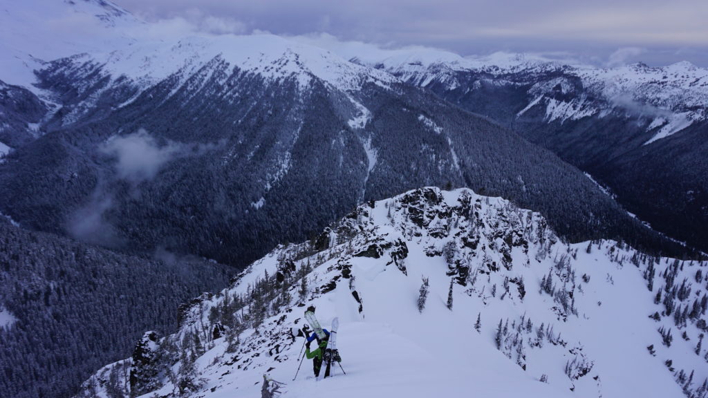 Making our way over to the North west face of Tamanos Mountain in Mount Rainier National Park