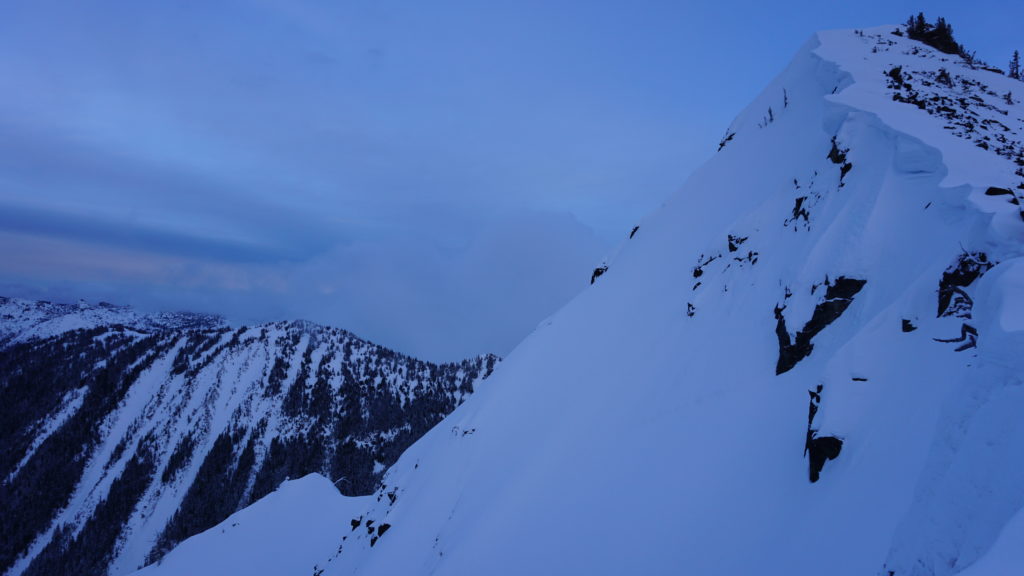 Looking at the Northwest face of Tamanos Mountain in Mount Rainier National Park