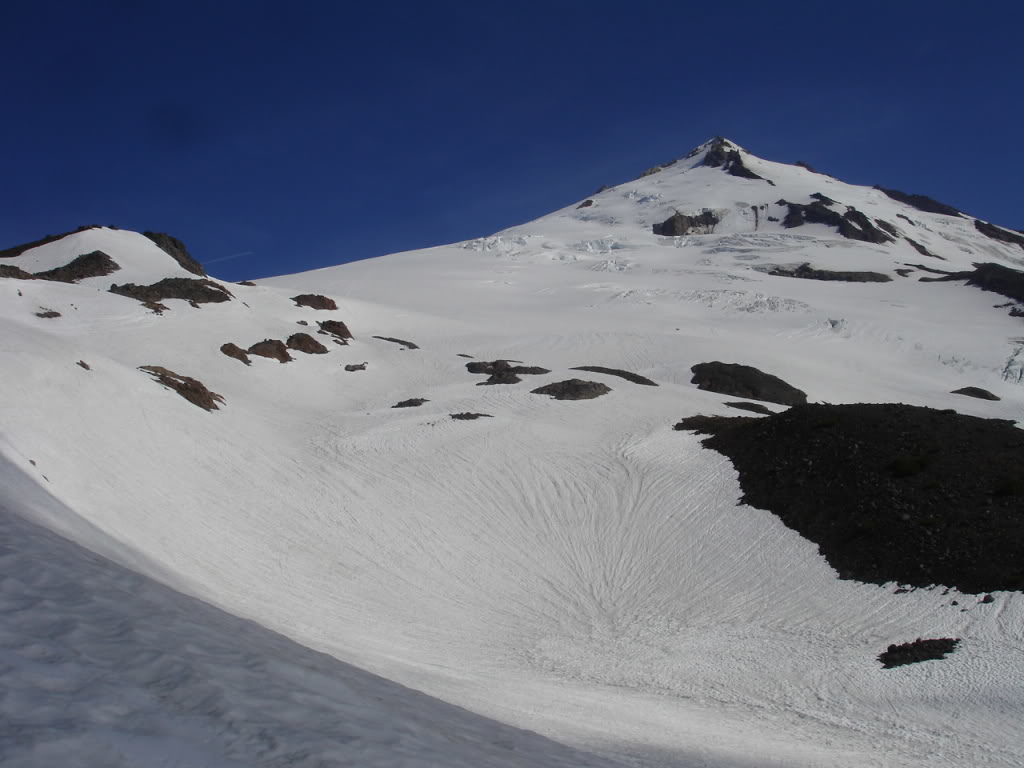 Looking at Mount Backer and the Squak Glacier from the Scott Paul Trail