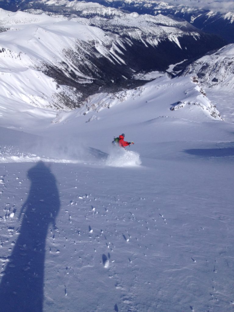 4000 feet of North Facing settled powder on the Interglacier