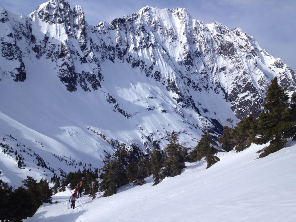 Making our way up to the Sahale Arm from Cascade Pass