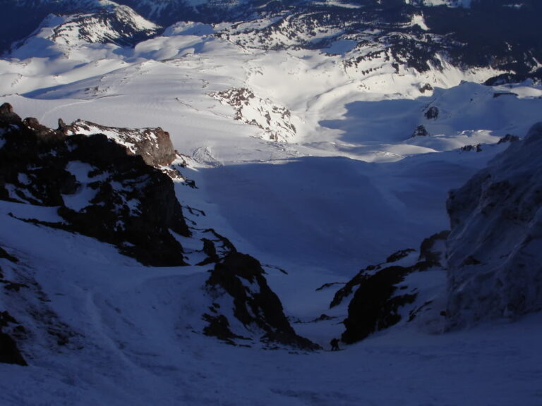 Amar Skiing the Gib chute