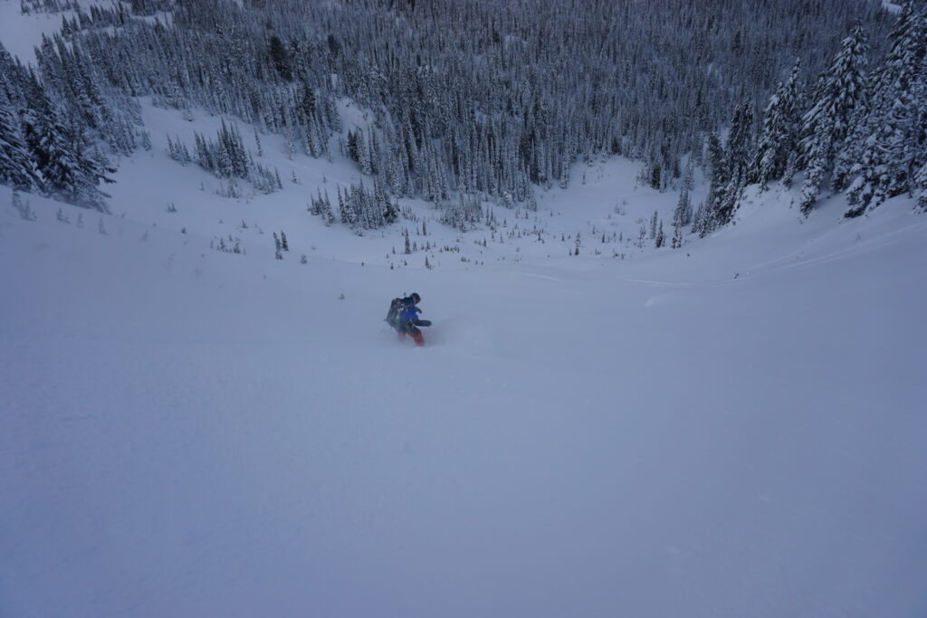 Putting turns into a blank canvas in the Crystal Mountain Backcountry