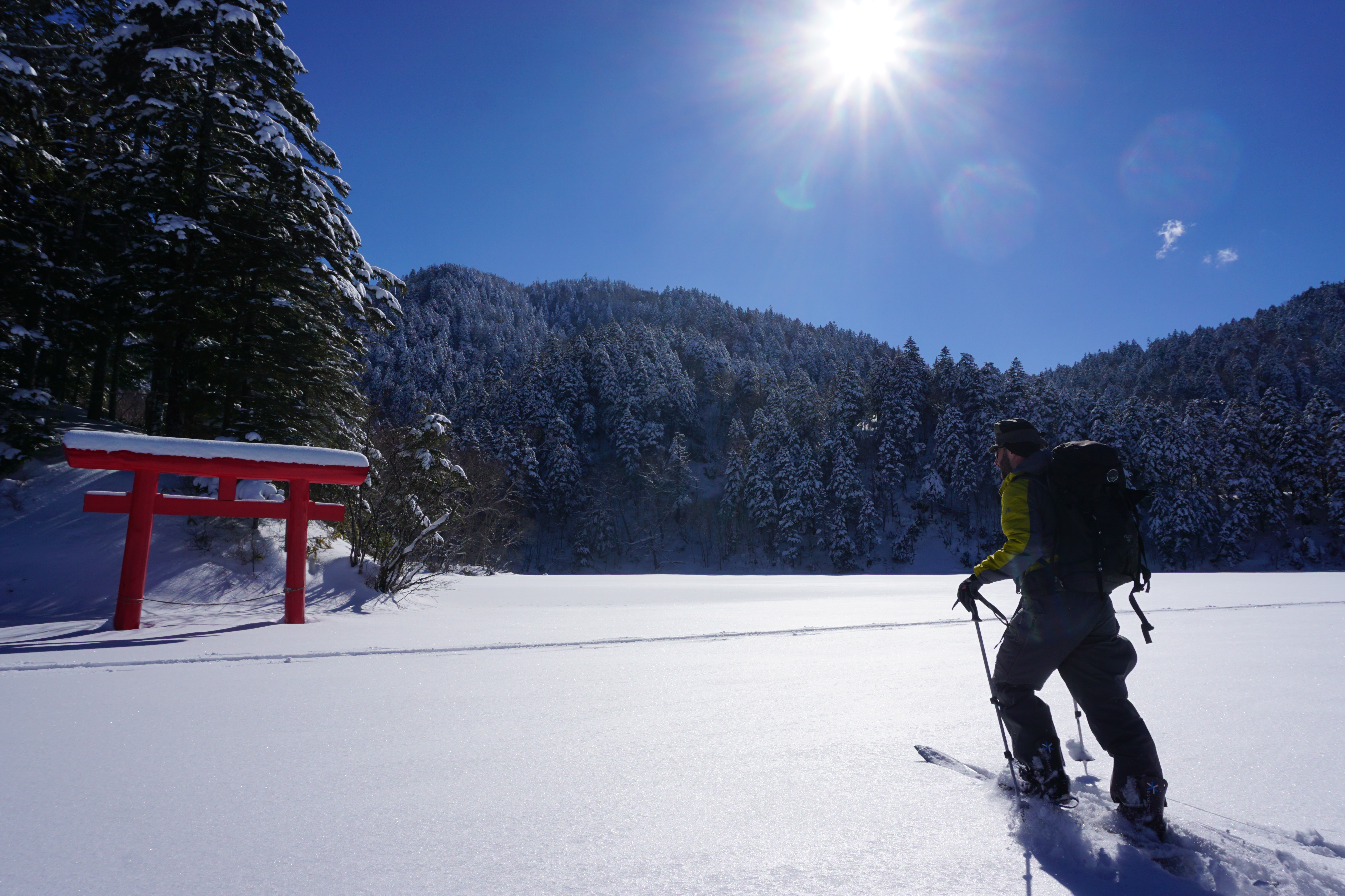 Snowboarding in the Shigakogen Backcountry