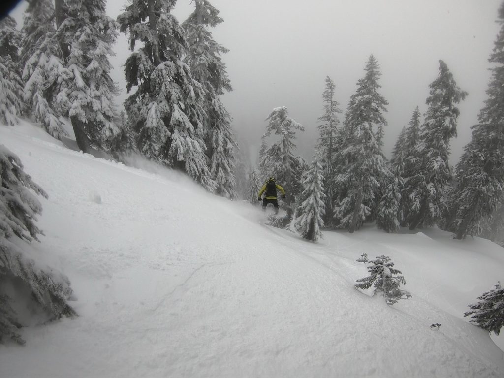 Hitting a pillow up on Heather Ridge