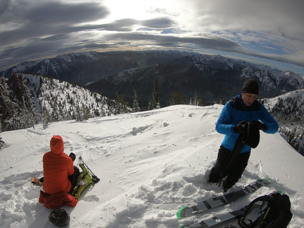 Taking in the view from Crown Point looking south into the Central Cascades