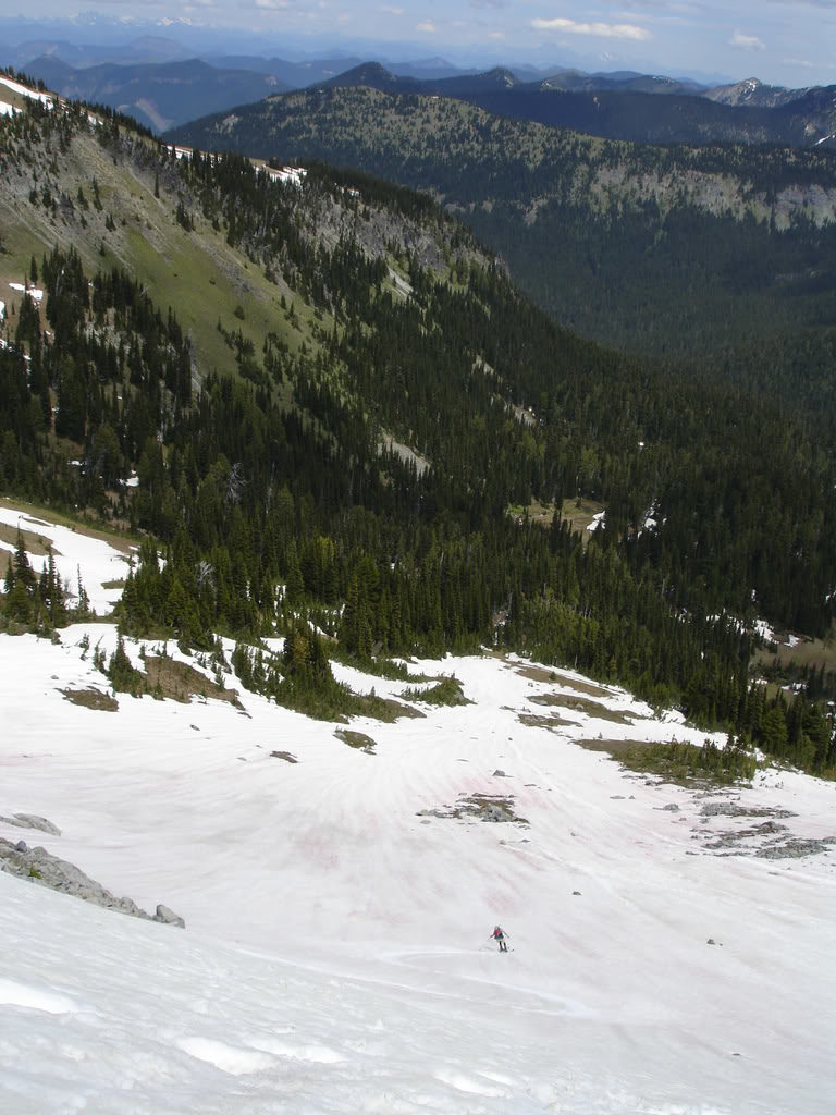 Snowboarding to the end of the snowpack