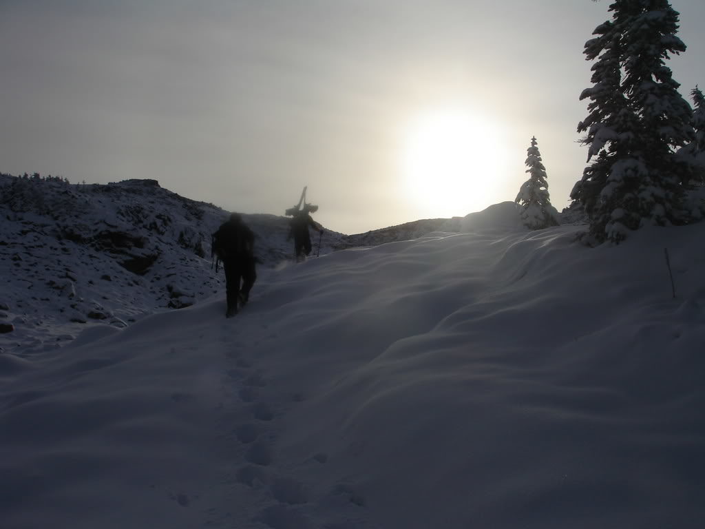 Eric finding the trail