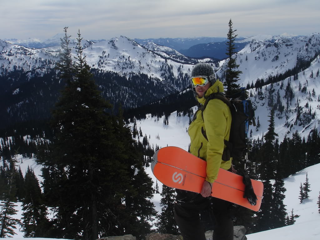 Enjoying the view on Sourdough Gap towards Sheep Lake