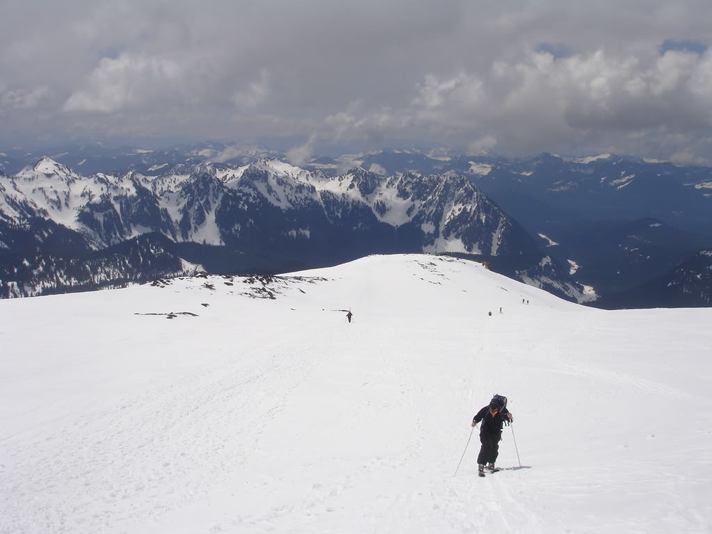 Dan Skinning up the Muir Snowfield