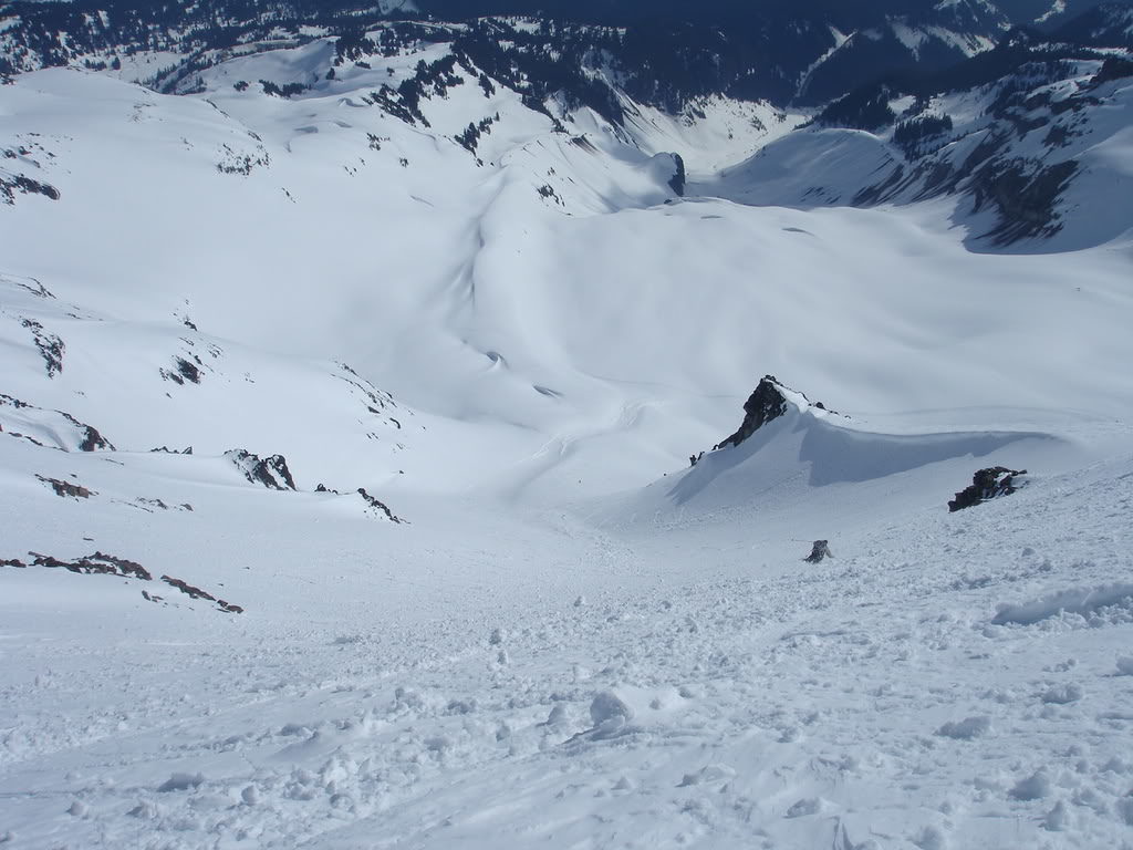 Looking down the Nisqually chute