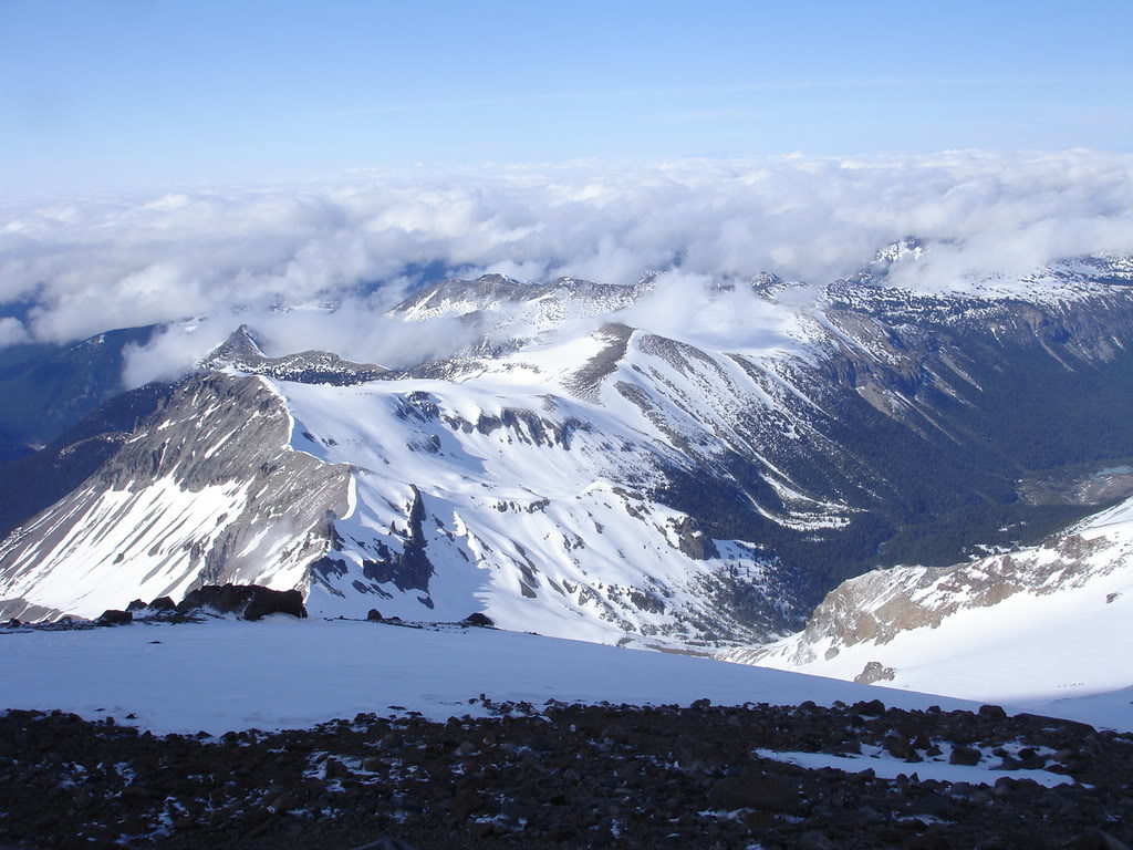 Looking down the Interglacier from Steamboat prow