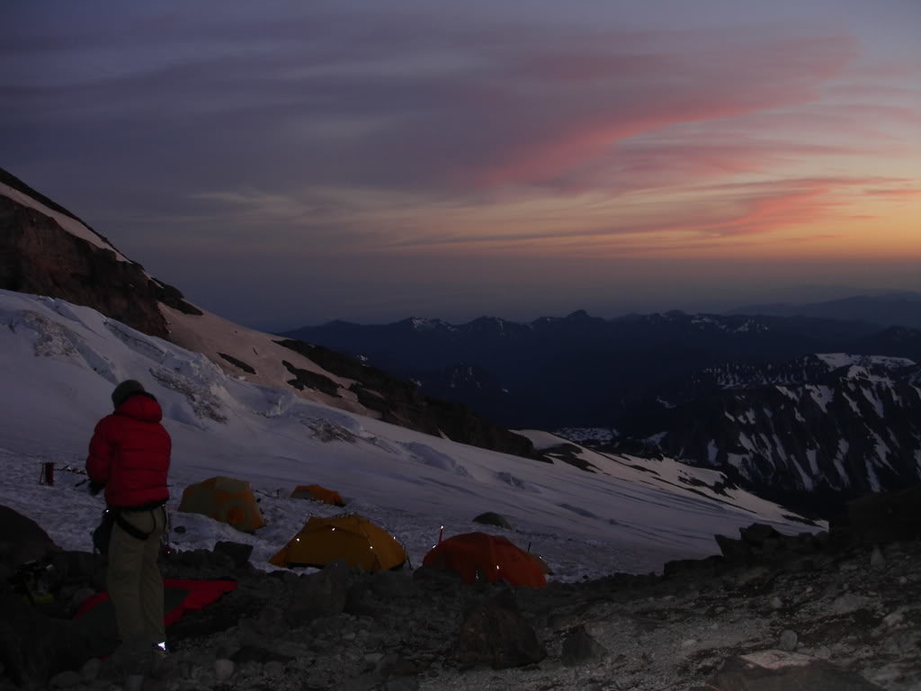 Getting ready as the sun starts to crest the Horizon