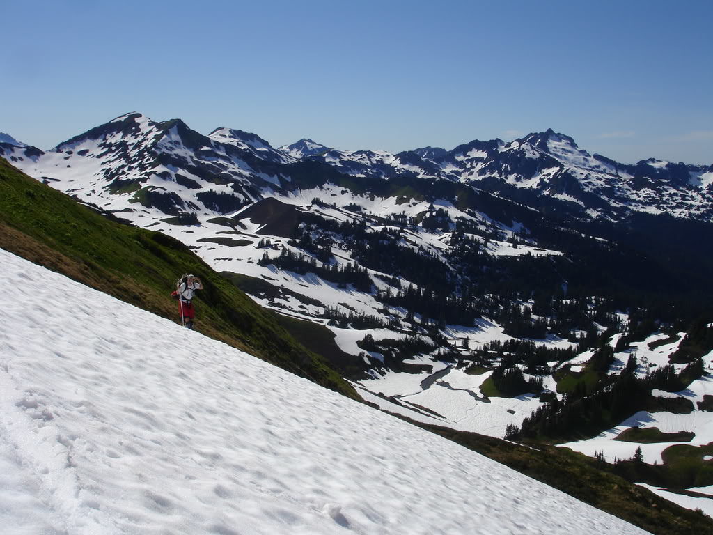 Looking towards red pass