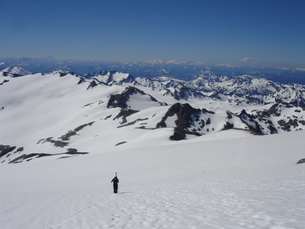 Traversing the Suiattle Glacier