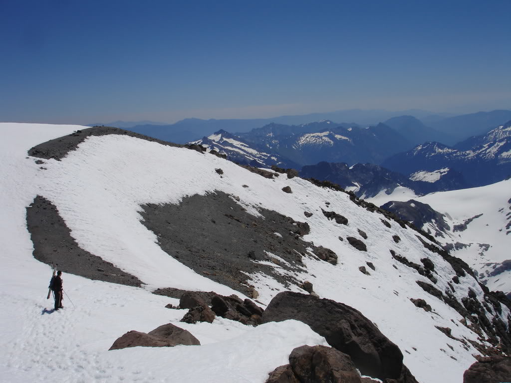 Dan enjoying the View from on top of Glacier Peak