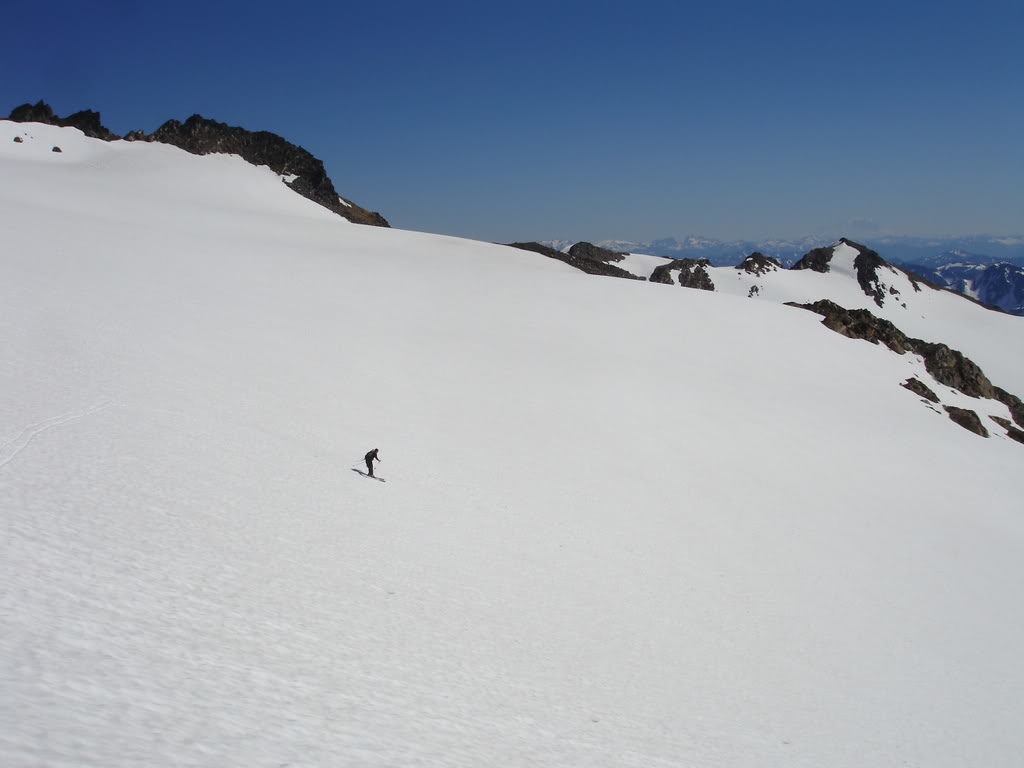 Skiing the Upper White Chuck Glacier