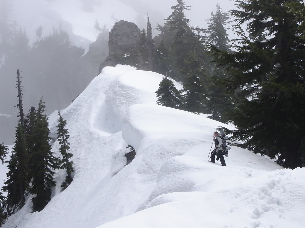 Making our way to the top of Yakima Peak