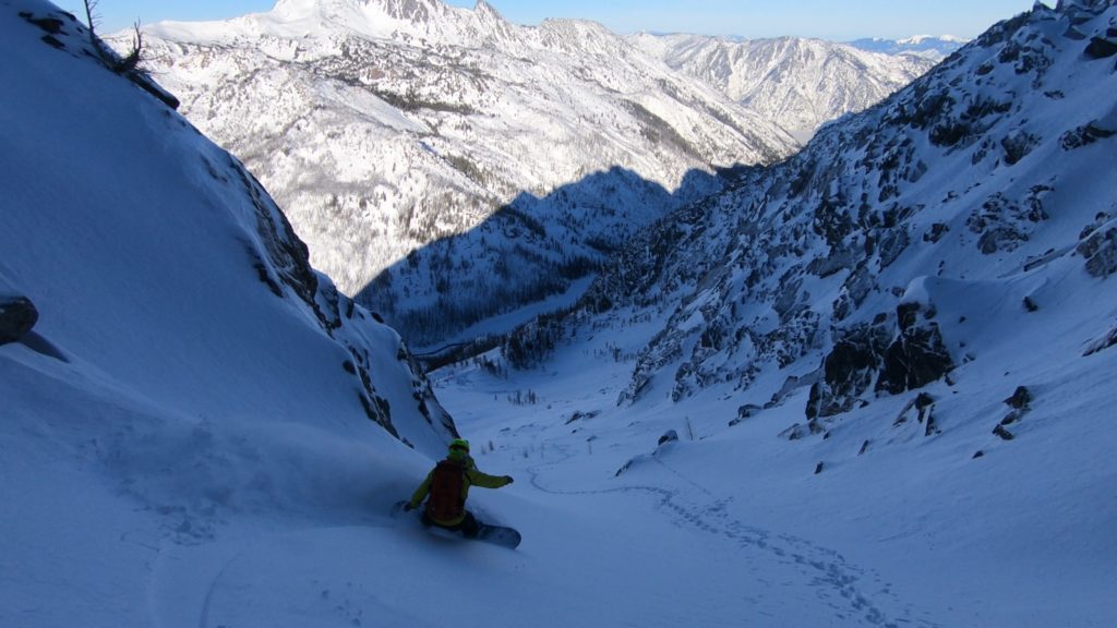 Finding some great ski touring above Eightmile Lake