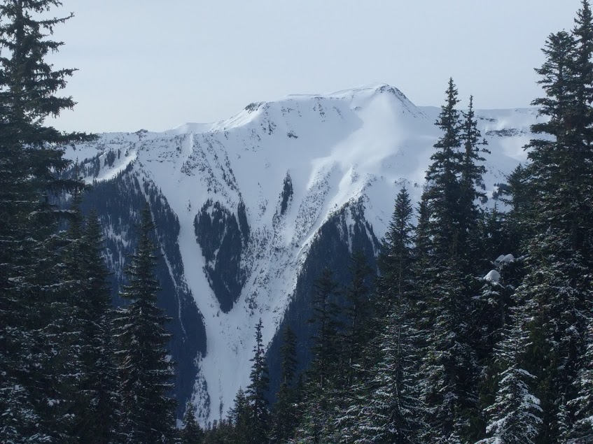 A closer look at Goat Island Mountain on our way to Sunrise in Mount Rainier National Park