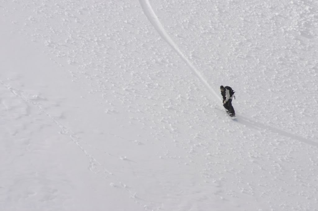 Finding great snow in Big Crow Basin in the Crystal Mountain Backcountry