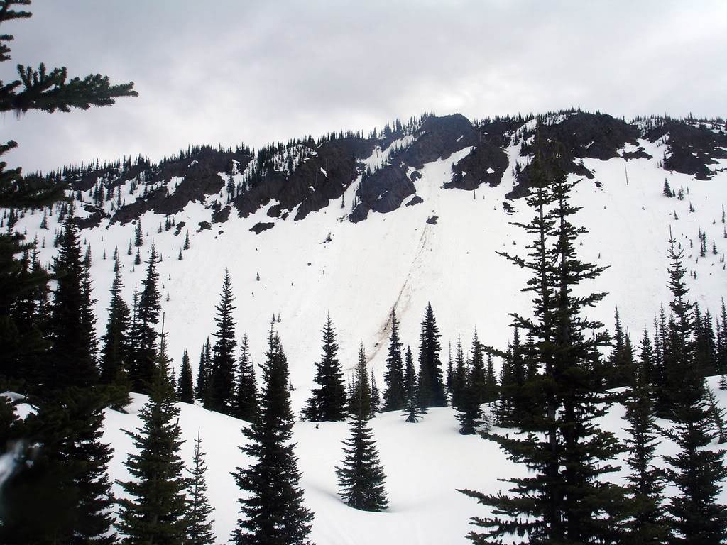 Not looking to promising around Corral Pass in the Crystal Mountain Backcountry