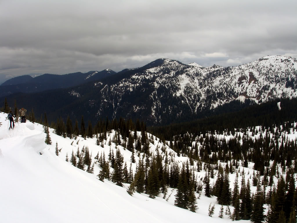 Making our way up to Corral Pass in the Crystal Mountain Backcountry