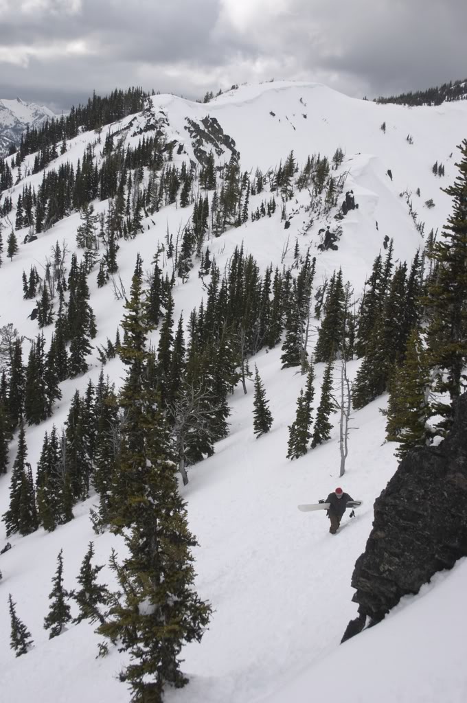 Climbing around 3 way peak in the Crystal Mountain Southback