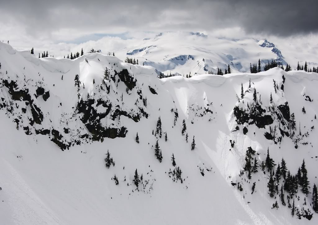 Rainier coming out while on the ridge of Crystal Lakes Basin in the Crystal Mountain Backcountry