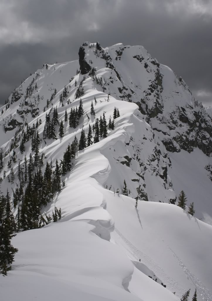 The ridge heading to Shepards Peak in the Crystal Mountain Backcountry
