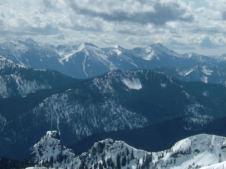 Looking at Mt. Aix from the Crystal Mountain backcountry