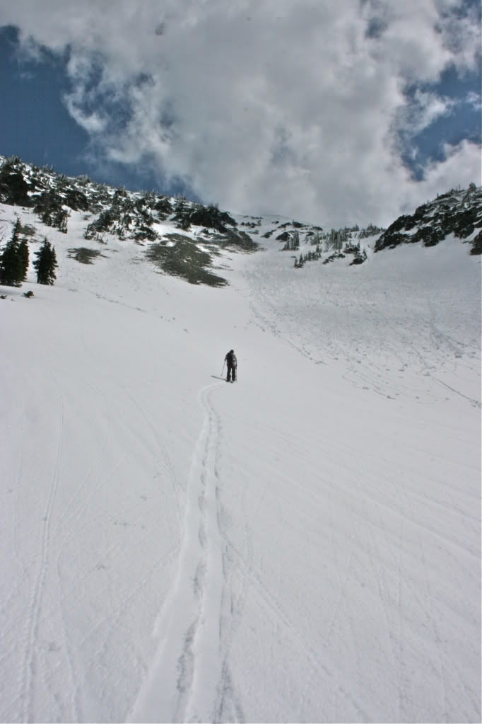 Finally breaking into alpine terrain of Nelson Ridge