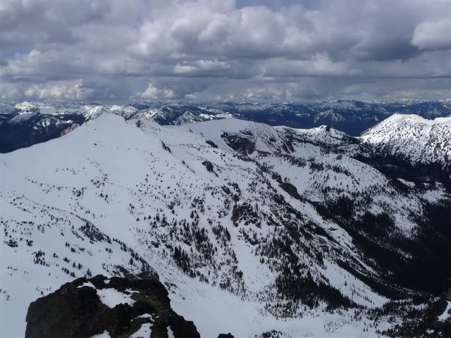 Only one of the three massive bowls to the North of Mt. Aix