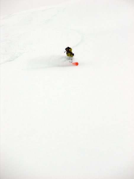 Snowboarding down Mount Pleasant in Mount Rainier National Park