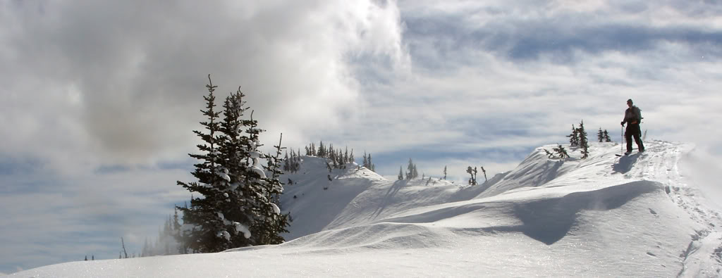 Making our way over Scouts Pass to Norse Peak in the Crystal Mountain Backcountry