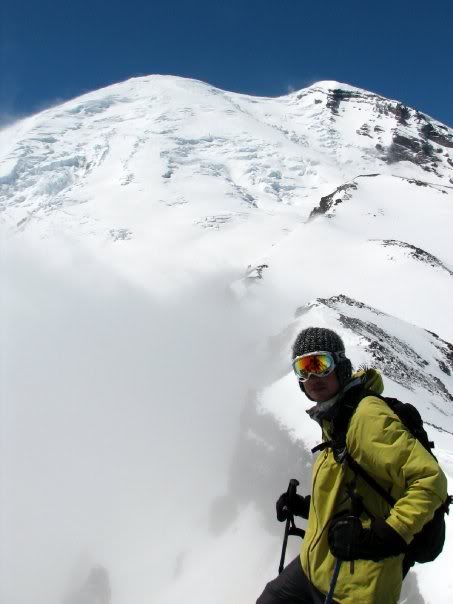 A quick shot with Rainier and the Interglacier behind.