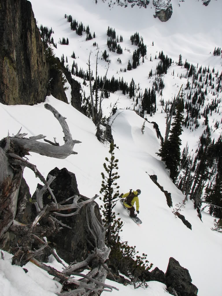 First turns down the backside of 3 Way Peak into Morse Creek