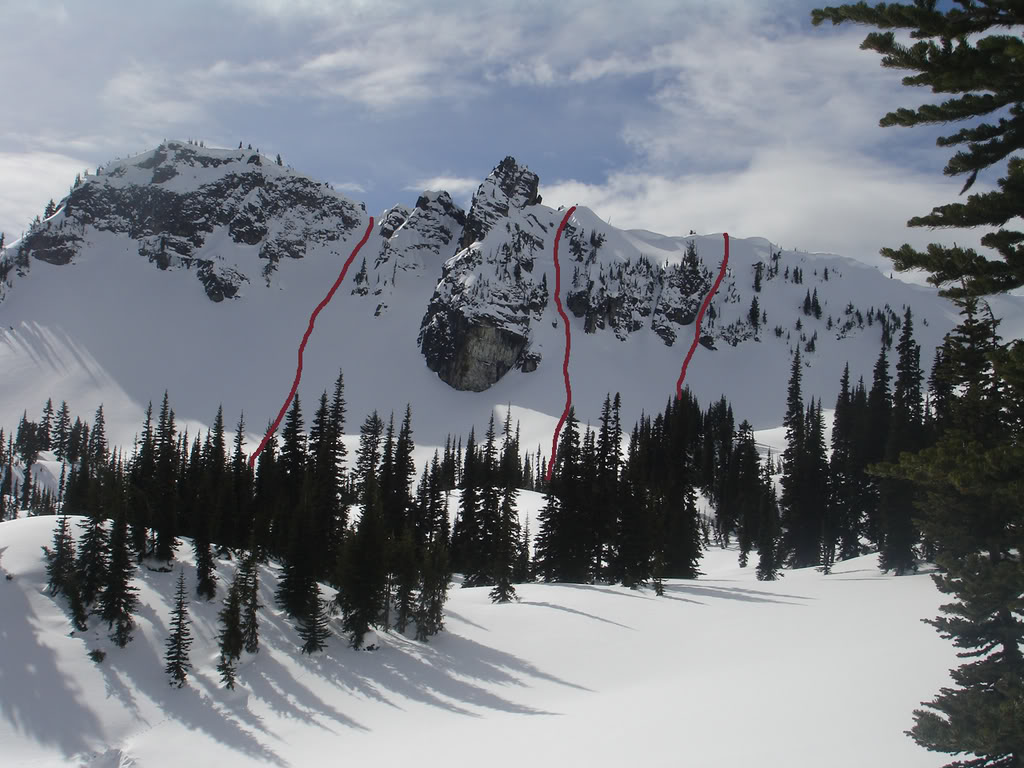 The lines we rode in Morse Creek