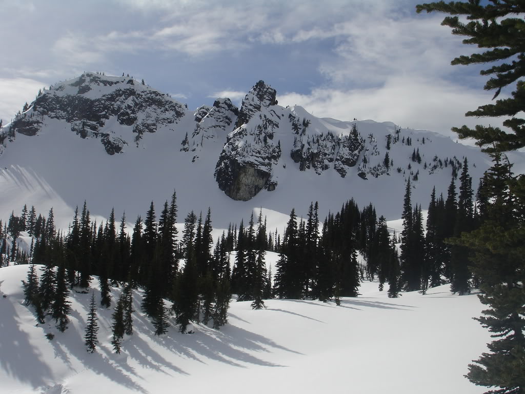 The lines we intended to ride in Morse Creek in the Crystal Mountain Backcountry