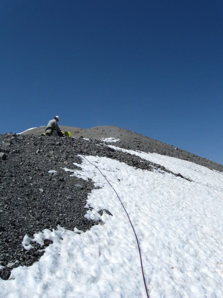 The summit Ridge is all melted out